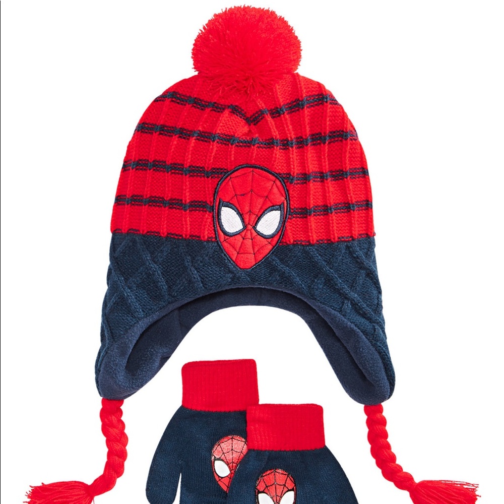 Spider-Man Winter hat and glove set
